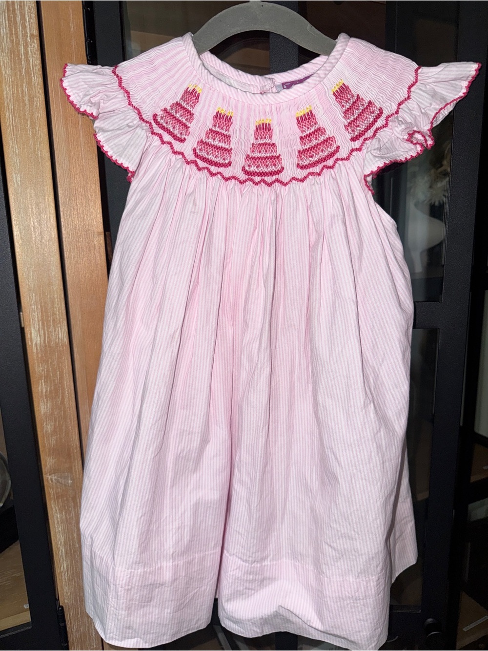 Birthday Cakes smocked dress ruffle toddler girl poppy kids co candles two 2nd
